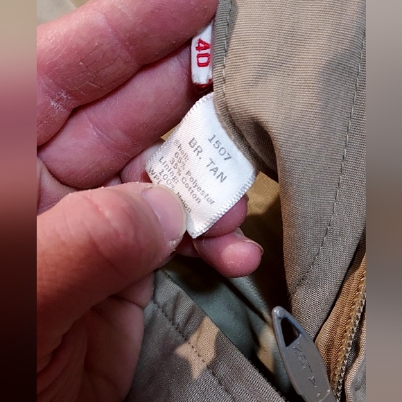 vintage talon jacket 40or Medium Men Tan 1507 coat Outerwear Basic - Picture 3 of 3